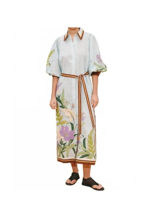 ALEMAIS Dresses & Skirts - NEW ALEMAIS alfie shirtdress in multi